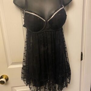 Black lingerie size large